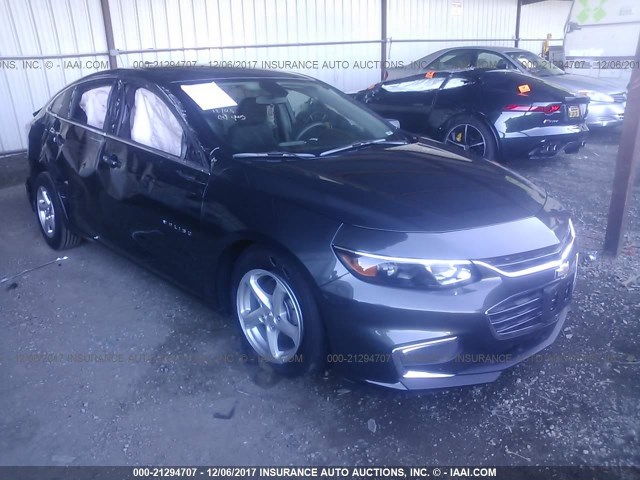 1G1ZB5ST7HF282855 - 2017 CHEVROLET MALIBU LS ნაცრისფერი ფოტო 1