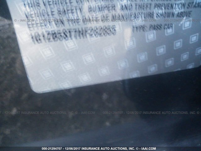 1G1ZB5ST7HF282855 - 2017 CHEVROLET MALIBU LS ნაცრისფერი ფოტო 9