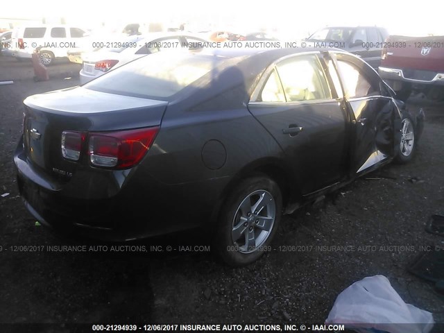 1G11B5SL8EF182062 - 2014 CHEVROLET MALIBU LS 灰色 照片 4