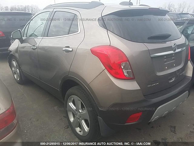 KL4CJBSB7FB196305 - 2015 BUICK ENCORE CONVENIENCE 棕色 照片 3
