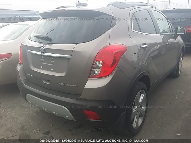KL4CJBSB7FB196305 - 2015 BUICK ENCORE CONVENIENCE 棕色 照片 4