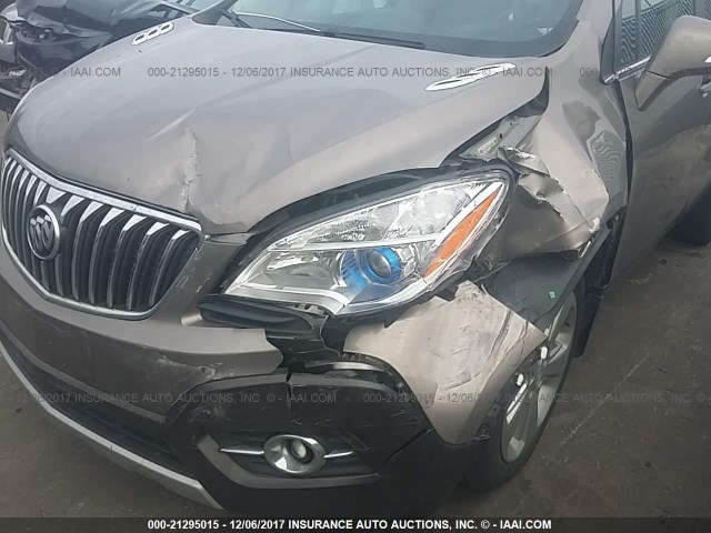 KL4CJBSB7FB196305 - 2015 BUICK ENCORE CONVENIENCE 棕色 照片 6