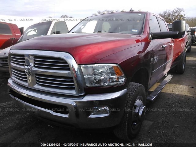 3C63RRHLXFG702764 - 2015 RAM 3500 SLT MAROON photo 2