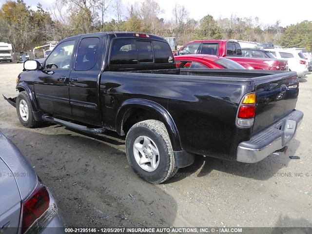5TBBT44103S335571 - 2003 TOYOTA TUNDRA ACCESS CAB SR5 BLACK photo 3