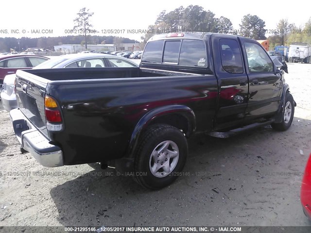 5TBBT44103S335571 - 2003 TOYOTA TUNDRA ACCESS CAB SR5 BLACK photo 4