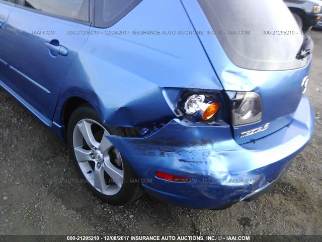 JM1BK143341126933 - 2004 MAZDA 3 HATCHBACK BLUE photo 6