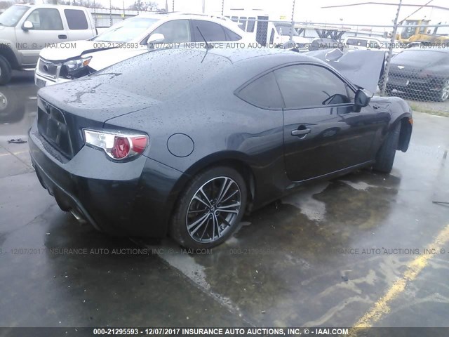 JF1ZNAA14D1730456 - 2013 TOYOTA SCION FR-S GRAY photo 4