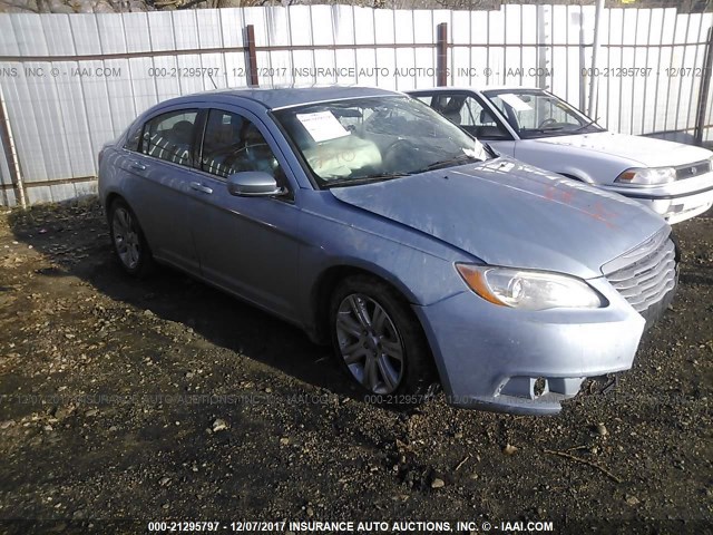 1C3CCBBB4DN609376 - 2013 CHRYSLER 200 TOURING BLUE photo 1