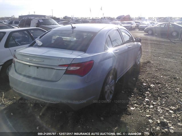 1C3CCBBB4DN609376 - 2013 CHRYSLER 200 TOURING BLUE photo 4