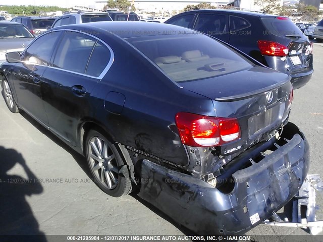 JTHBH96S265006195 - 2006 LEXUS GS GENERATION 200 300 Dark Blue photo 3