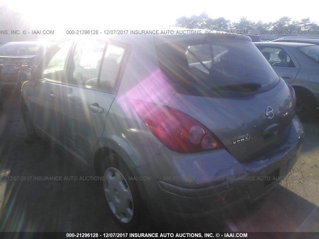 3N1BC13E89L353246 - 2009 NISSAN VERSA S/SL GRAY photo 3