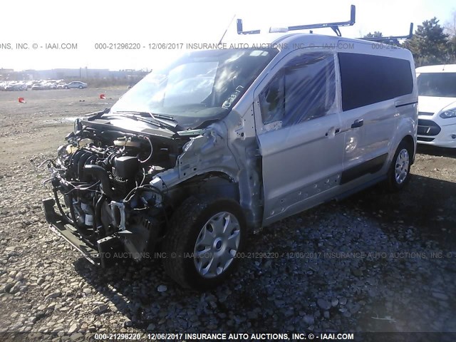 NM0LS7F74G1275019 - 2016 FORD TRANSIT CONNECT XLT SILVER photo 2