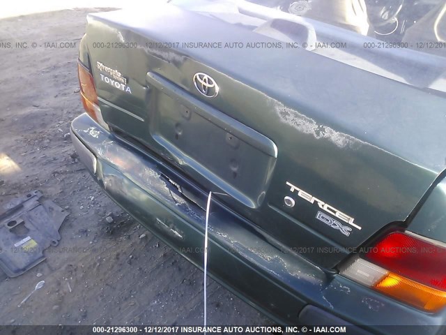 JT2EL56E6S7009401 - 1995 TOYOTA TERCEL DX GREEN photo 6