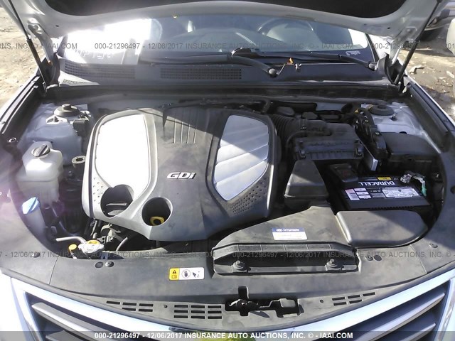 KMHFG4JG3FA453875 - 2015 HYUNDAI AZERA SILVER photo 10