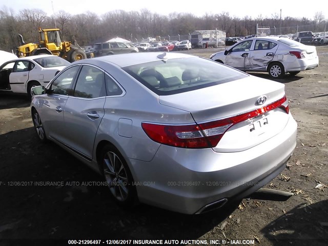 KMHFG4JG3FA453875 - 2015 HYUNDAI AZERA SILVER photo 3