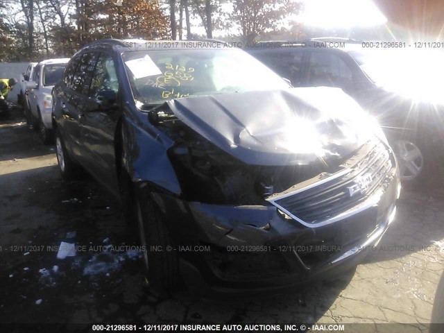 1GNKRFED7DJ215217 - 2013 CHEVROLET TRAVERSE LS GRAY photo 1