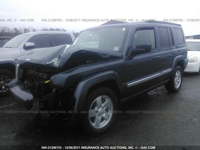 1J8HH48K78C105551 - 2008 JEEP COMMANDER SPORT GRAY photo 2