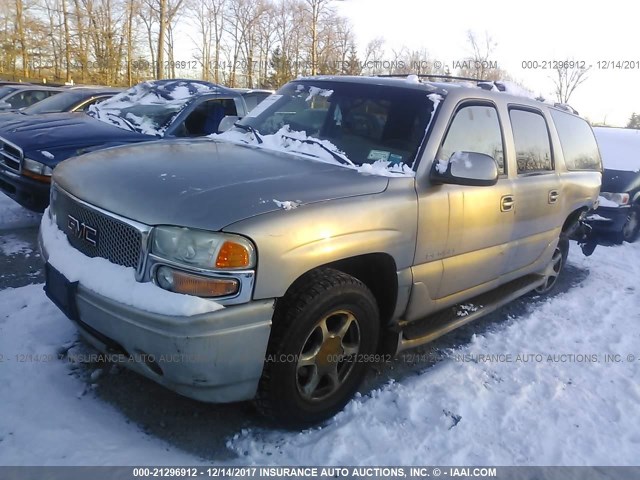 1GKFK66U62J106827 - 2002 GMC DENALI XL K1500 GRAY photo 2