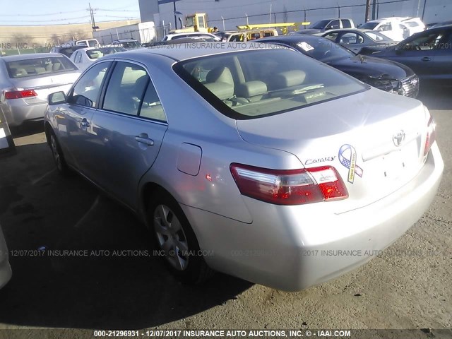 4T1BE46K77U559523 - 2007 TOYOTA CAMRY NEW GENERAT CE/LE/XLE/SE SILVER photo 3