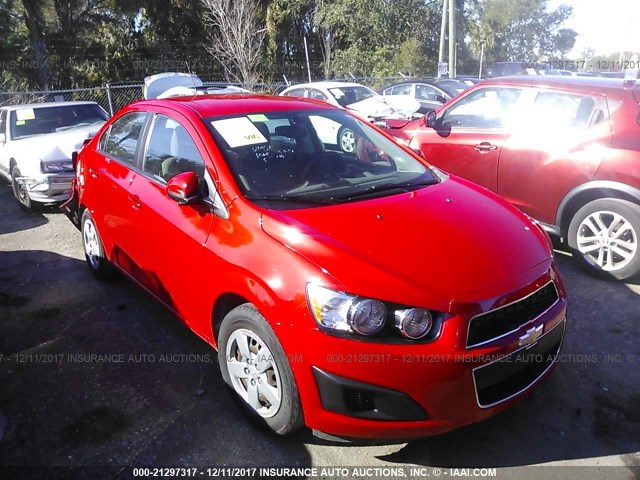 1G1JA5SH6F4218911 - 2015 CHEVROLET SONIC LS 红色 照片 1