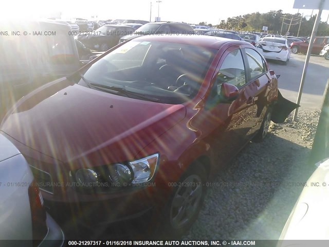 1G1JA5SH6F4218911 - 2015 CHEVROLET SONIC LS 红色 照片 2
