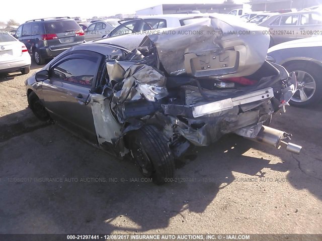 2HGFG12827H531027 - 2007 HONDA CIVIC EX GRAY photo 3