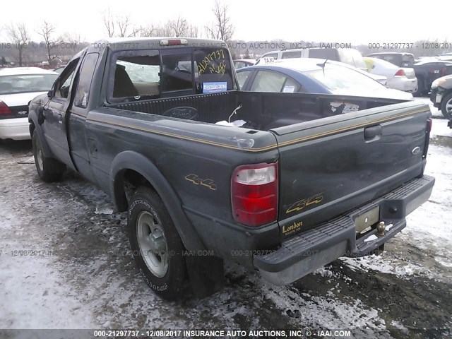 1FTZR15EX1PB50097 - 2001 FORD RANGER SUPER CAB GREEN photo 3