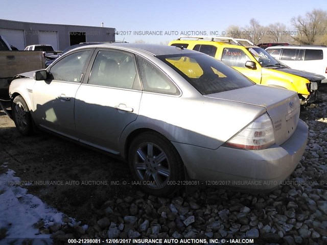 1FAHP25W38G173284 - 2008 FORD TAURUS LIMITED SILVER photo 3