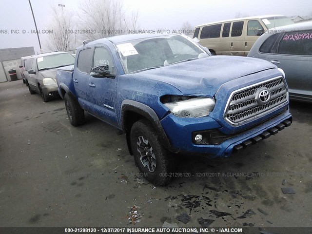 3TMCZ5AN6HM074736 - 2017 TOYOTA TACOMA DBL CAB/SR/TRDSPT/OR/PRO BLUE photo 1