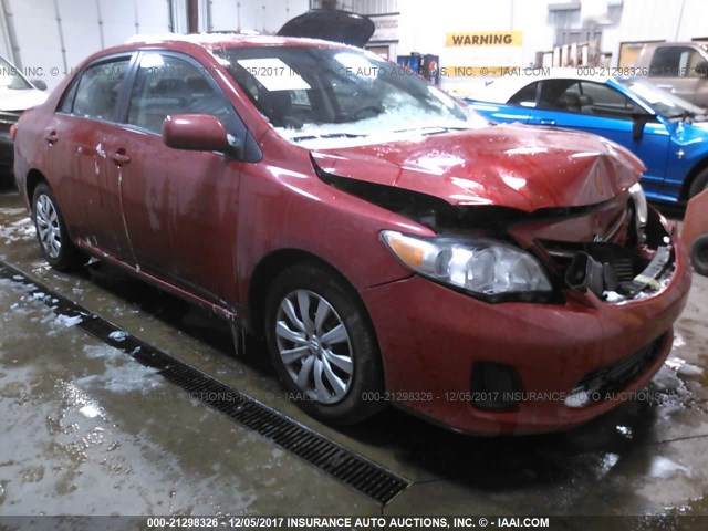 5YFBU4EE1DP204696 - 2013 TOYOTA COROLLA S/LE RED photo 1