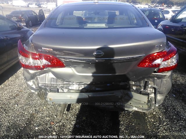 3N1AB7AP4FL650998 - 2015 NISSAN SENTRA S/SV/SR/SL GRAY photo 6