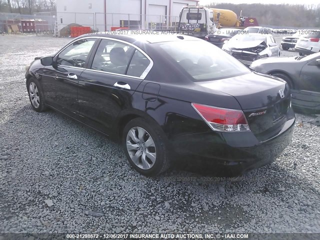 1HGCP3F80AA018101 - 2010 HONDA ACCORD EXL BLACK photo 3