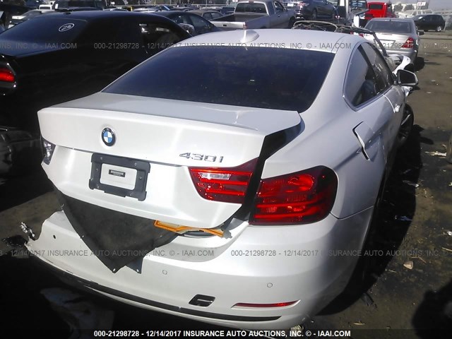 WBA4R7C56HK679633 - 2017 BMW 430I WHITE photo 4