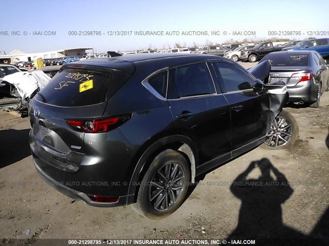 JM3KFADL3H0127359 - 2017 MAZDA CX-5 GRAND TOURING GRAY photo 4