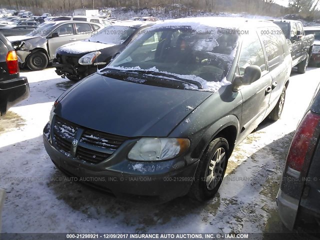 1D4GP25R66B662811 - 2006 DODGE CARAVAN SE GREEN photo 2