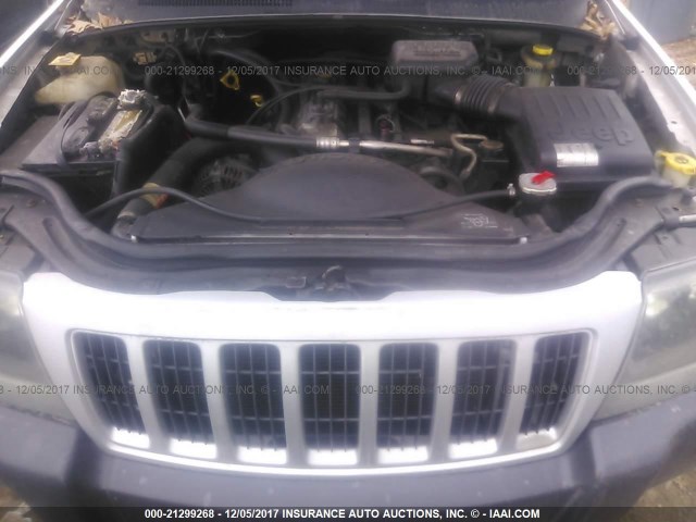 1J4GW48S44C377035 - 2004 JEEP GRAND CHEROKEE LAREDO/COLUMBIA/FREEDOM 银色 照片 10