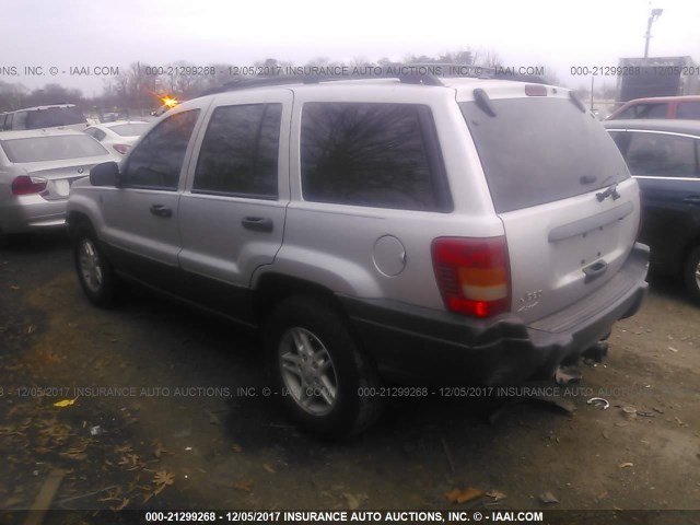 1J4GW48S44C377035 - 2004 JEEP GRAND CHEROKEE LAREDO/COLUMBIA/FREEDOM 银色 照片 3