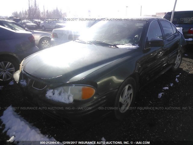 1G2NF52T9YC527252 - 2000 PONTIAC GRAND AM SE1 GREEN photo 2