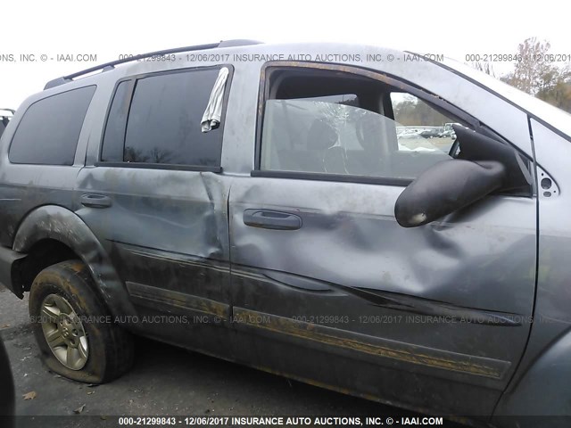 1D4HD38K25F573469 - 2005 DODGE DURANGO ST GRAY photo 6