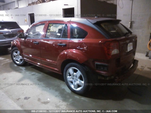 1B3HB48BX8D638031 - 2008 DODGE CALIBER SXT RED photo 3