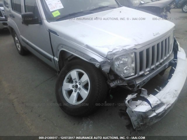 1C4PJMAK6CW127775 - 2012 JEEP LIBERTY SPORT SILVER photo 6