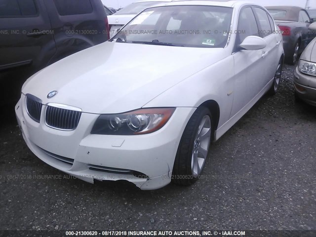 WBAVD53568A282548 - 2008 BMW 335 XI WHITE photo 2