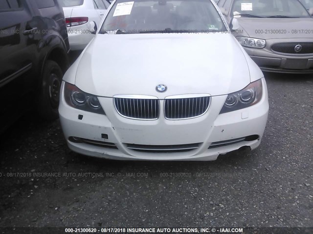 WBAVD53568A282548 - 2008 BMW 335 XI WHITE photo 6