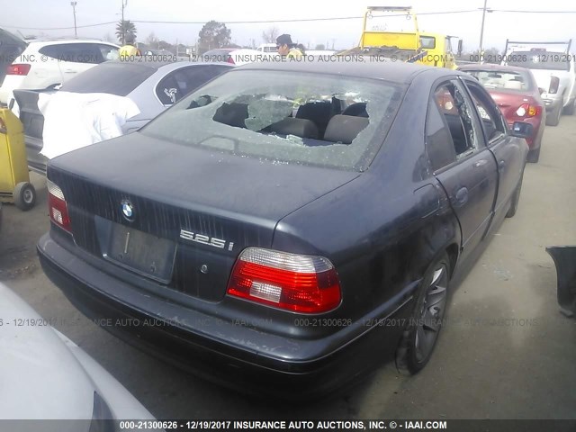 WBADT434X2GZ99538 - 2002 BMW 525 I AUTOMATIC 蓝色 照片 4