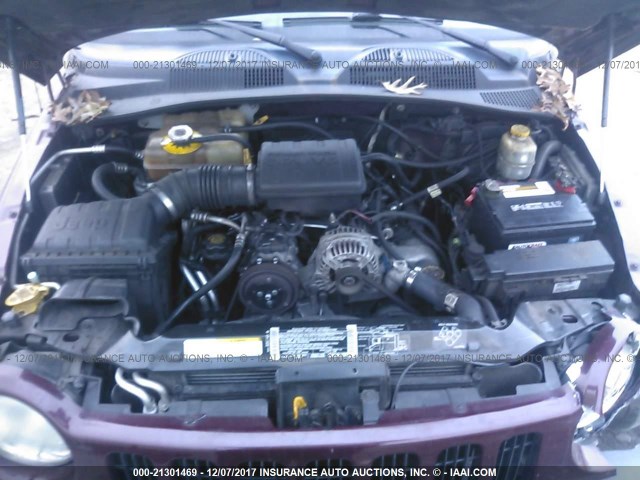 1J4GK48K42W170670 - 2002 JEEP LIBERTY SPORT 栗色 照片 10