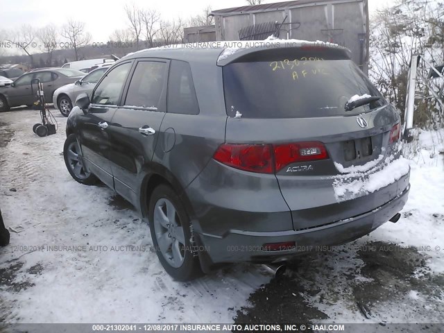 5J8TB18589A004271 - 2009 ACURA RDX TECHNOLOGY GRAY photo 3