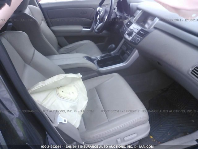 5J8TB18589A004271 - 2009 ACURA RDX TECHNOLOGY GRAY photo 5