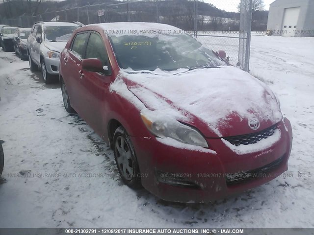 2T1KU40E09C189381 - 2009 TOYOTA COROLLA MATRIX  RED photo 1