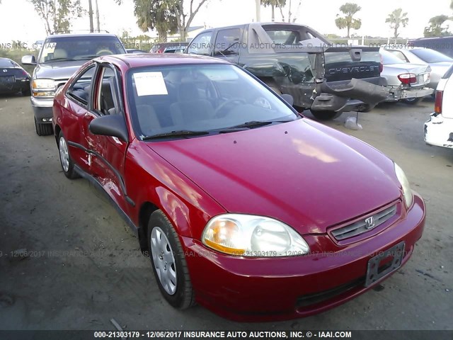 1HGEJ6229WL035729 - 1998 HONDA CIVIC DX RED photo 6