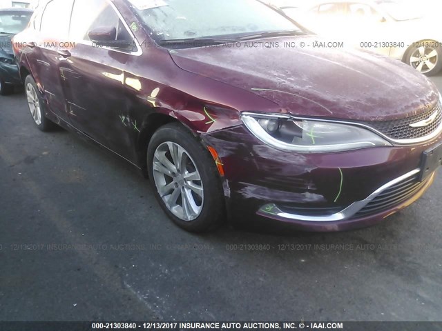 1C3CCCABXFN720864 - 2015 CHRYSLER 200 LIMITED RED photo 6
